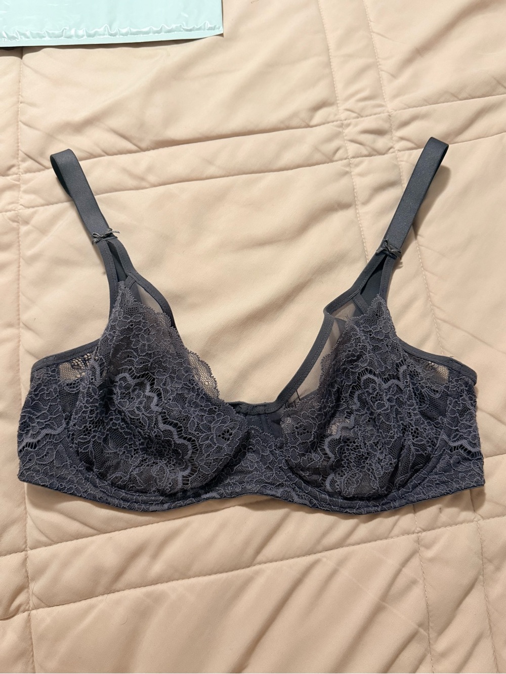 Victoria's Secret Charcoal Lace Underwire Bra